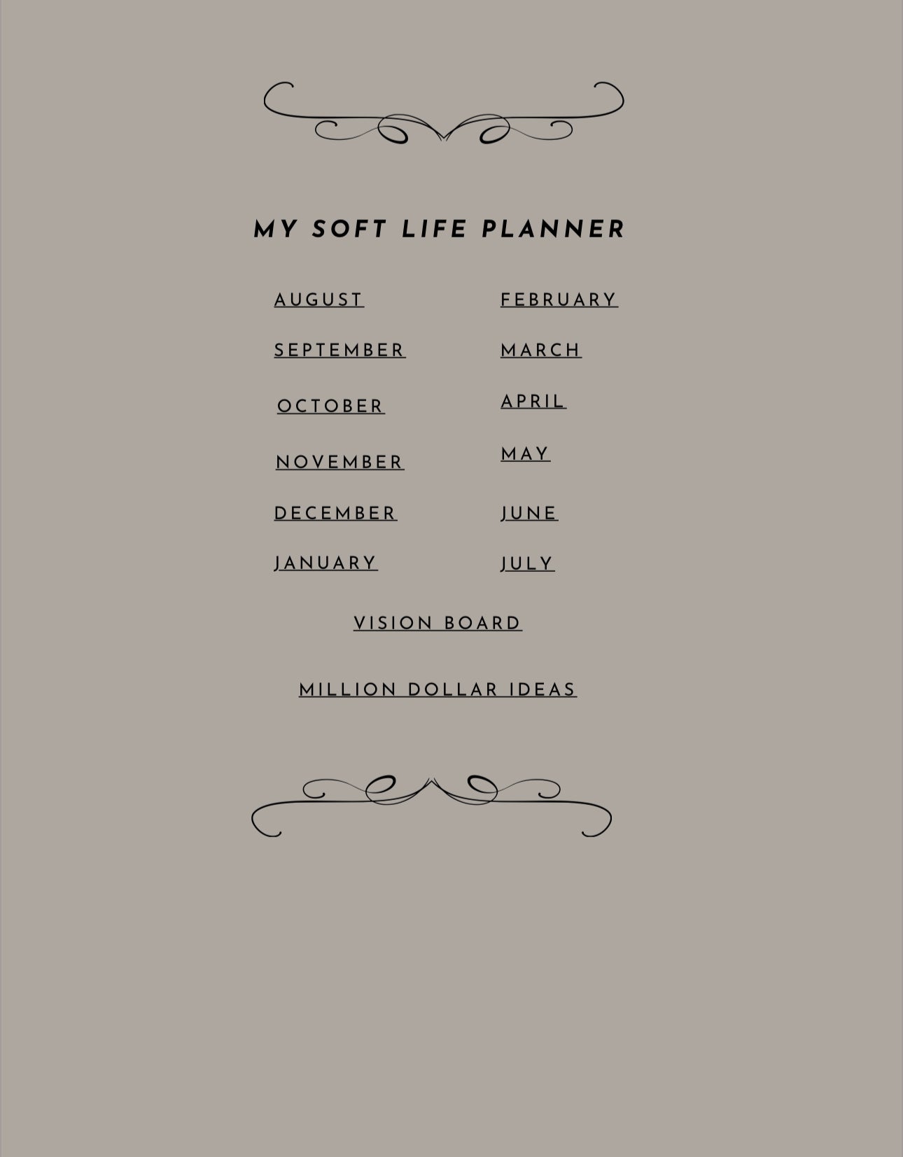 The Soft Life Planner